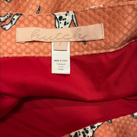 Hutch Dalmatian print color block midi skirt - Picture 6 of 11